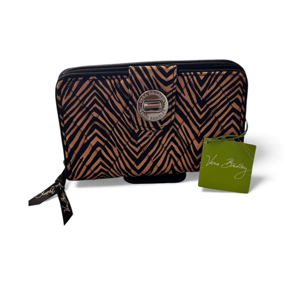 Vera Bradley Turnlock Wallet in Zebra Print – 🦓✨